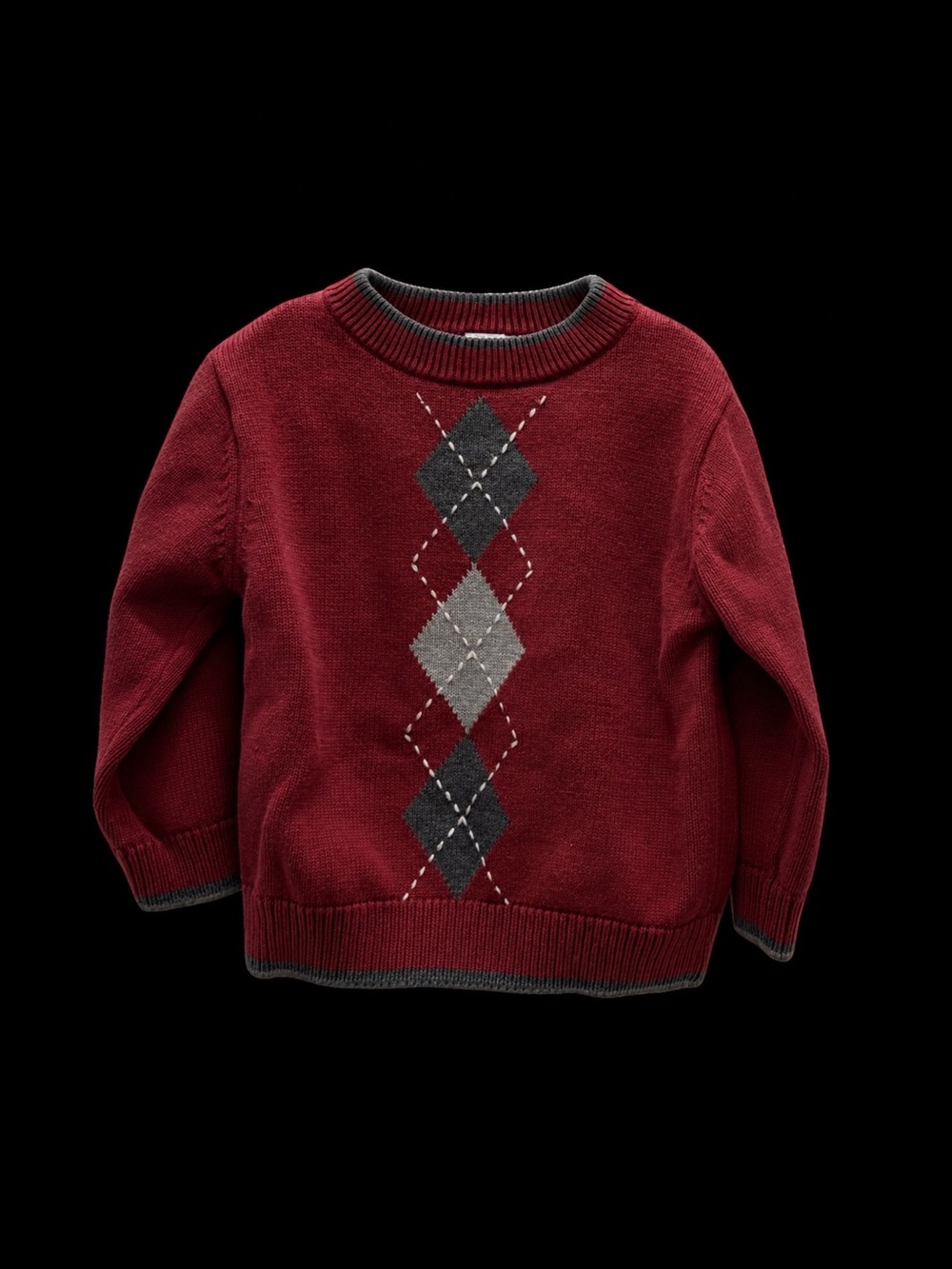 Gymboree Red Argyle Classic Crewneck Sweater